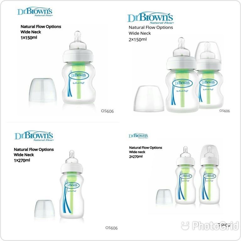 Dr Browns Natural Flow Wide Neck - botol susu wide neck Dr. Browns