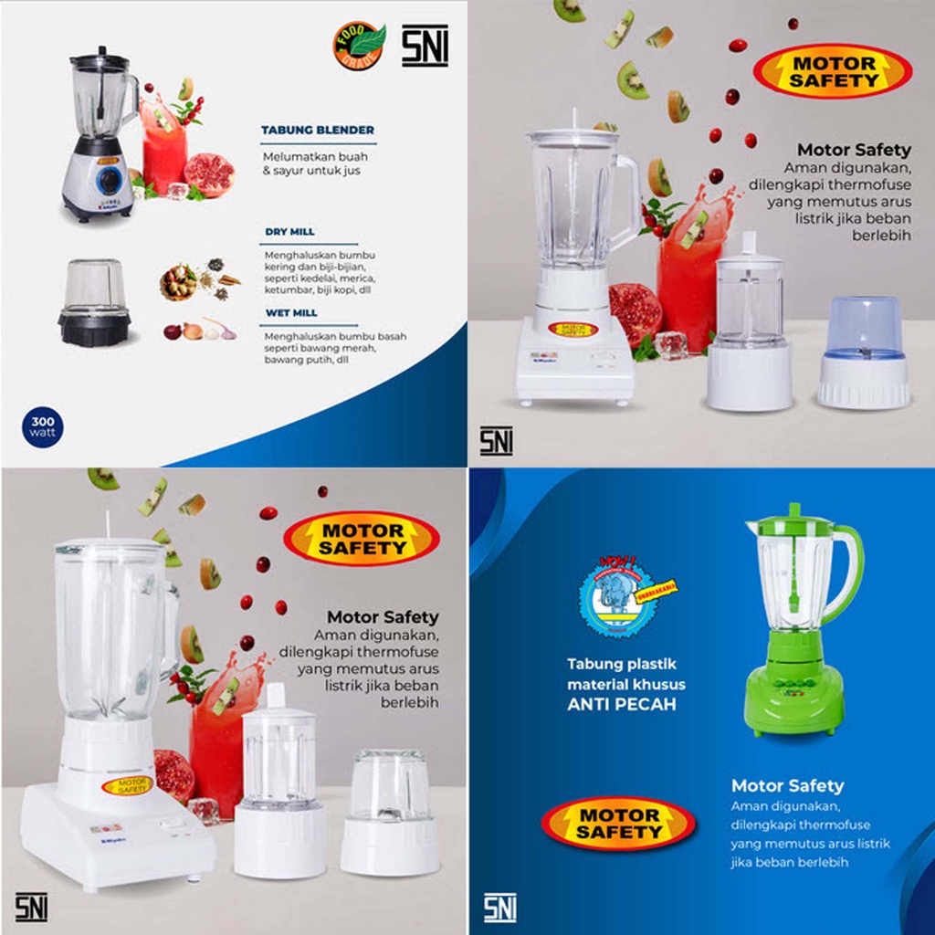 Blender Miyako Plastik Kaca 2 in 1 3 in 1 2in1 3in1 1 Liter 1.5 Liter 2 Liter Blender Belender Blander Miyako  Plastik Kaca BL 101 102 PL GS 151 152 PF GF CH 501 PF 211 PLY 5 CH 11 PLY 52 PI GI BL 301 PL PLW GSG 302 GSG Original Terbaru