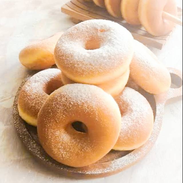 

Donat kentang gula bubuk / donat kentang / donat frozen / cemilan anak