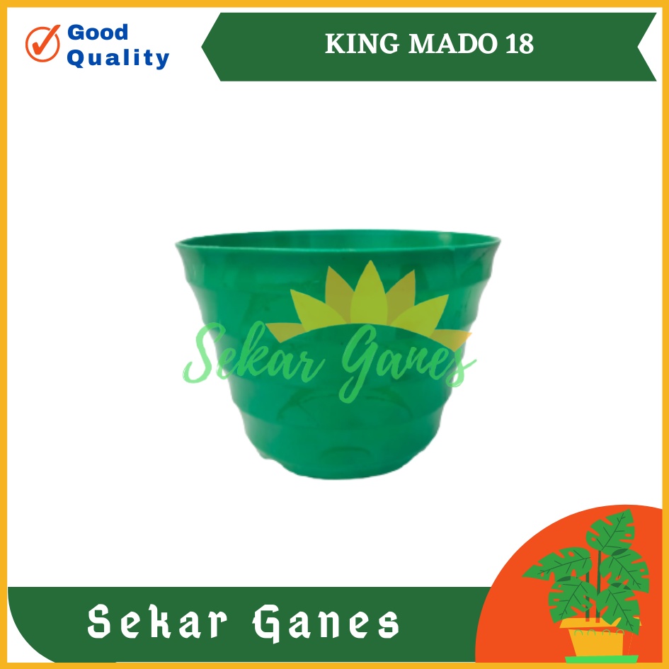 POT KING MADO 18 WARNA WARNI DA 14.5CM BY GARDEN OF LOVE POT PLASTIK MURAH LUCU bkn POT TAWON 15 18