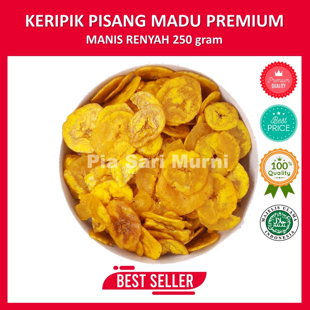 

Keripik Pisang Madu Agung Mini 250 gram Renyah Nikmat Manis