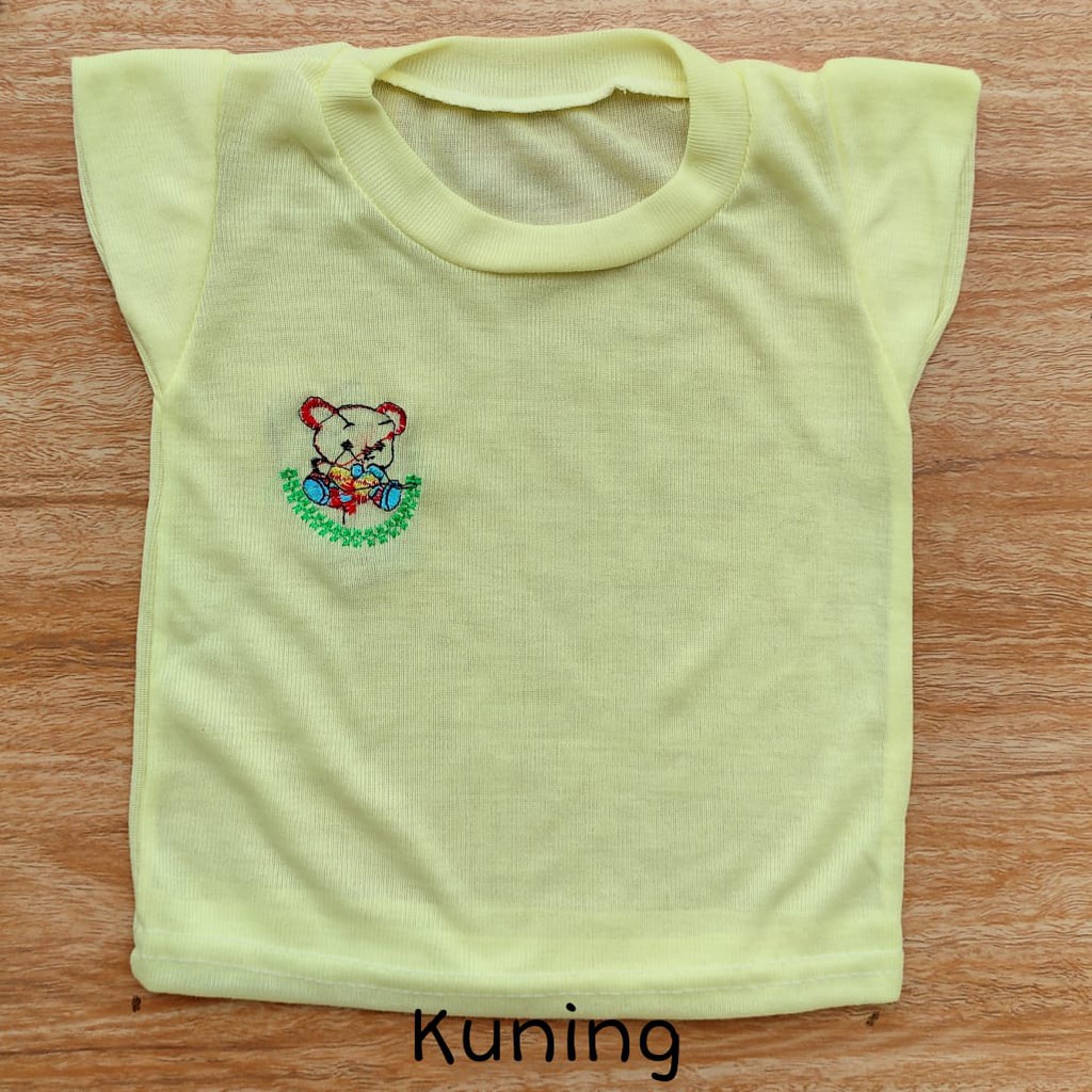 Kaos bayi pendek BORDIR perlengkapan bayi lahir