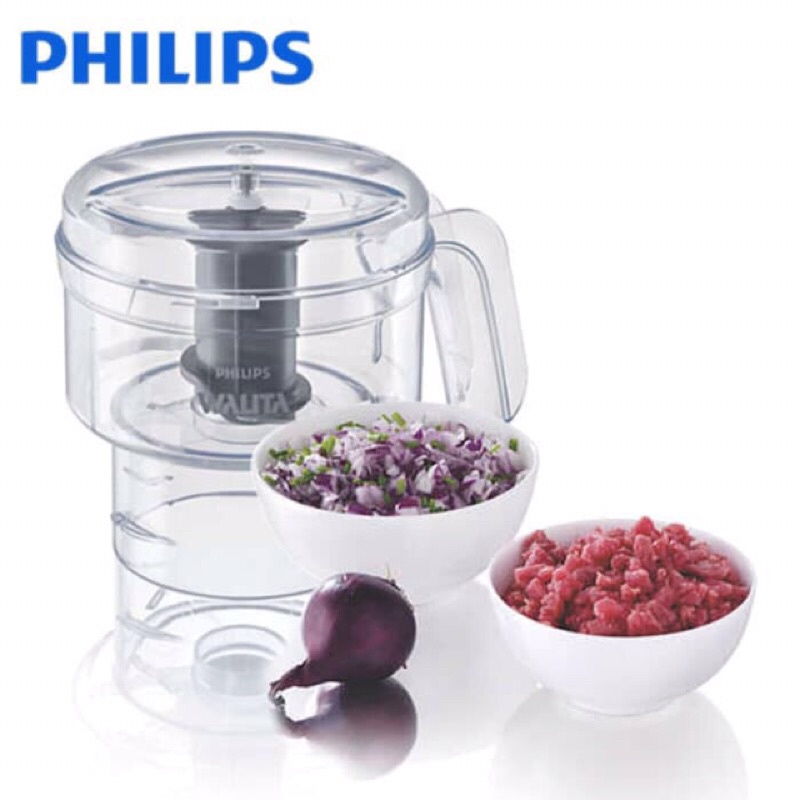 PHILIPS Blender Penggiling Daging Bumbu Dapur dan Chopper Alat Mencincang HR2115 HR2116 HR2939N