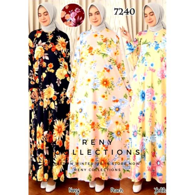 Baju Tunik/Baju Syari/Baju Gamis Missbee Gamis Jumbo 6L -7240