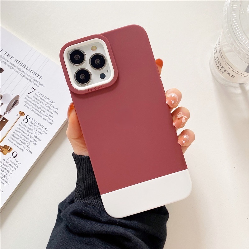 Casing soft case iPhone 1112 13 Pro MAX X XS MAX XR shockproof Desain Unik Warna Campur