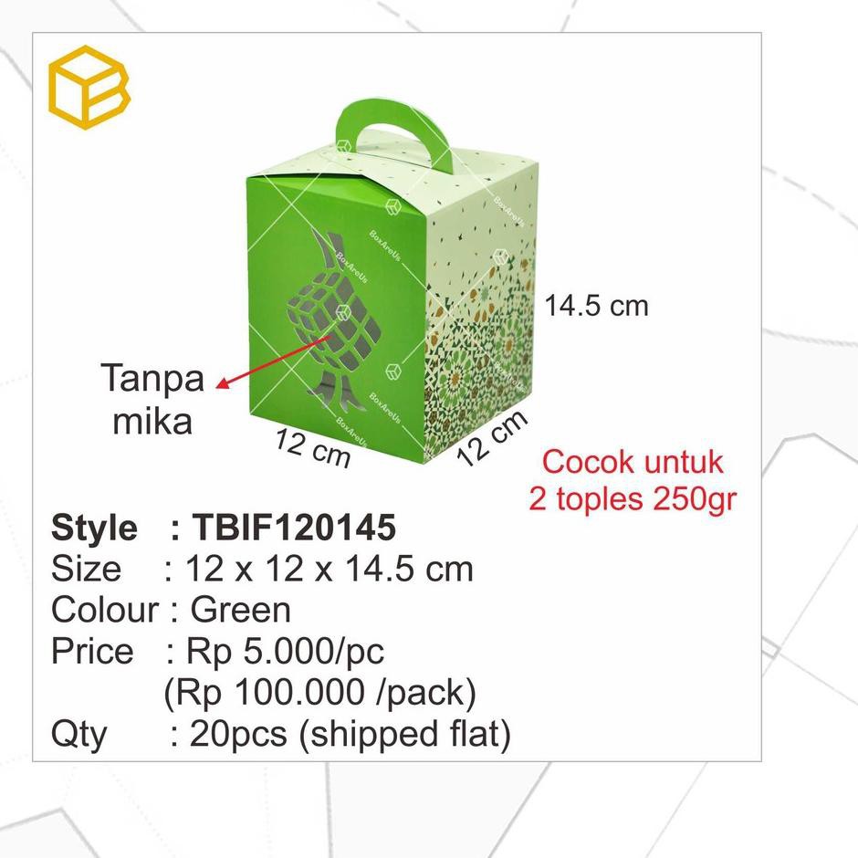 

Big Sale.. TBIF120145 - Dus Lebaran, Box Idulfitri, Packaging, Toples Box