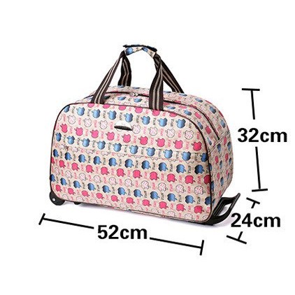 Tas Travel Wanita Model Roda Cabin 20 inches Import