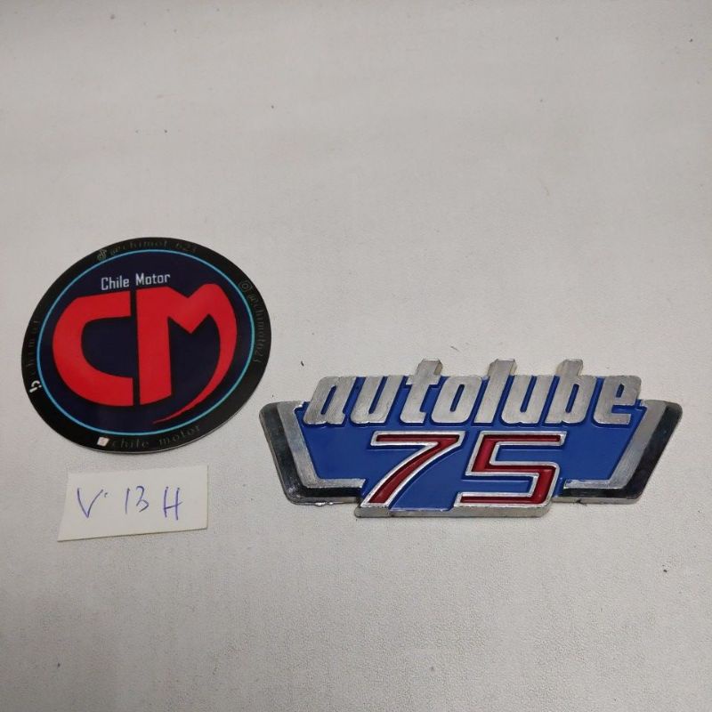 LOGO STIKER EMBLEM yamaha  v 75 v75 nos original     baru   V.13H