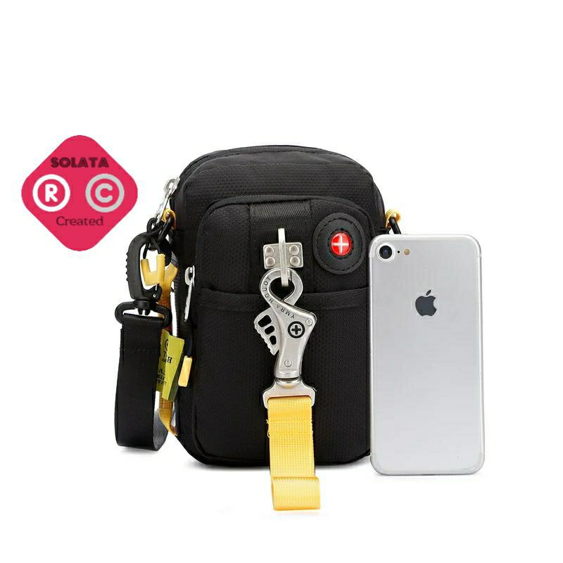 Tas slempang Pria - tas pinggang - tas hp pria - tas tempat hp - Tas selempang mini