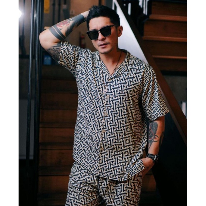 Setelan piyama tie dye pria baju tidur santai pria piyama dewasa tiedye set pria pajamas cowok