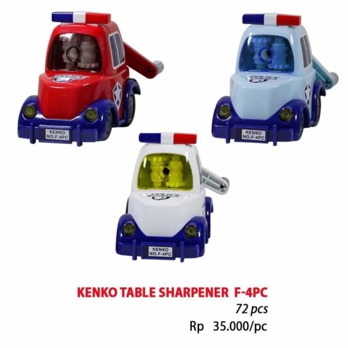 

Rautan Duduk Mobil Polisi / Sharpener Kenko Police Car F-4Pc Kenko