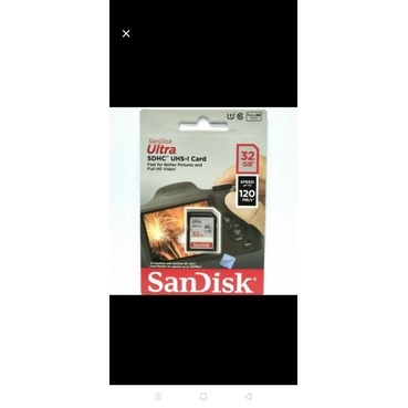 SD Card ultra Sandisk 32 GB 120 MBPS
