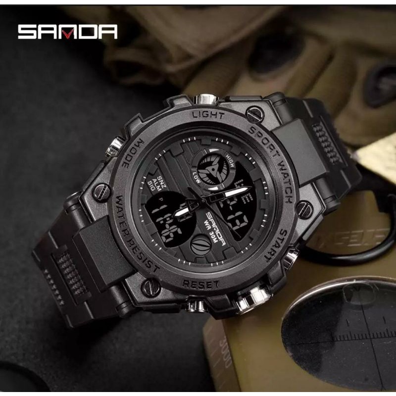 Terlaris Sanda!!! SPORT WATCH Jam Tangan Militer Jam Tangan Tentara Jam Terlaris Outdoor Adventure