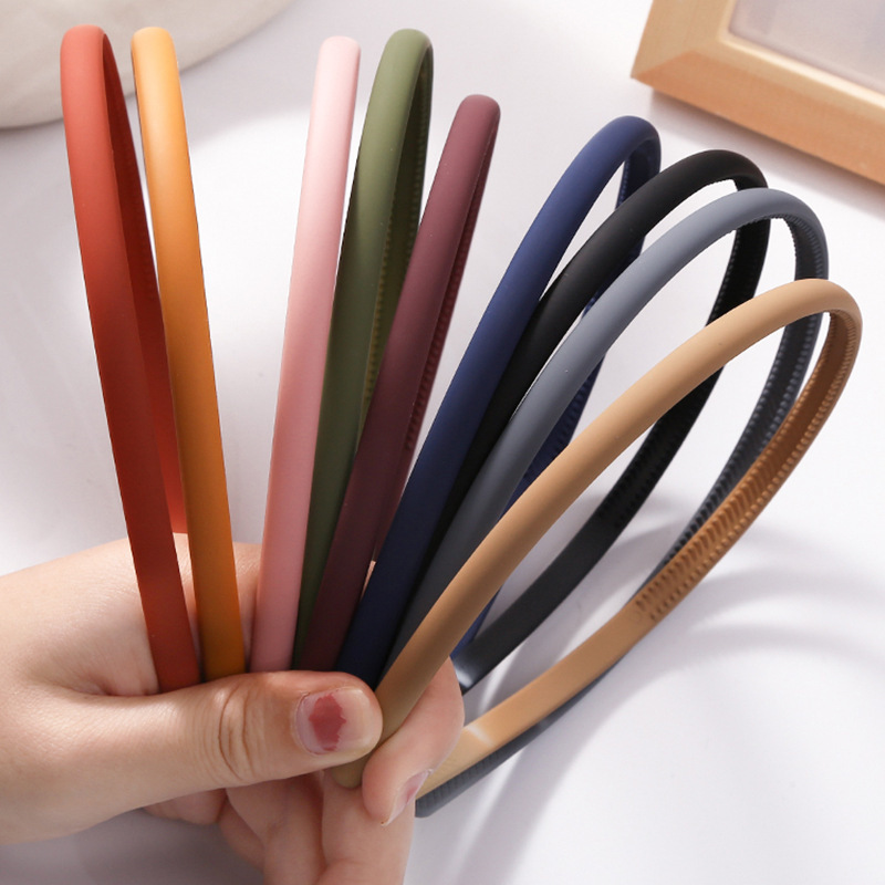 Bando Bahan Plastik Warna Permen Matte Gaya Korea Untuk Wanita