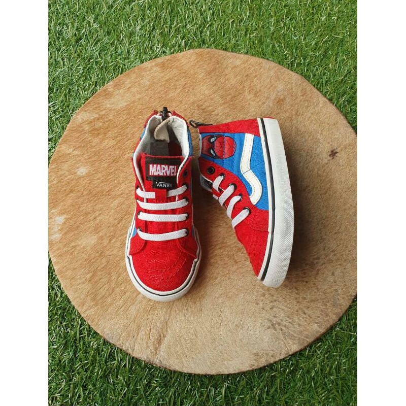 Vans spiderman/Vans/Sepatu Preloved/Vans anak/Sepatu anak/Preloved Vans/Sepatu anak