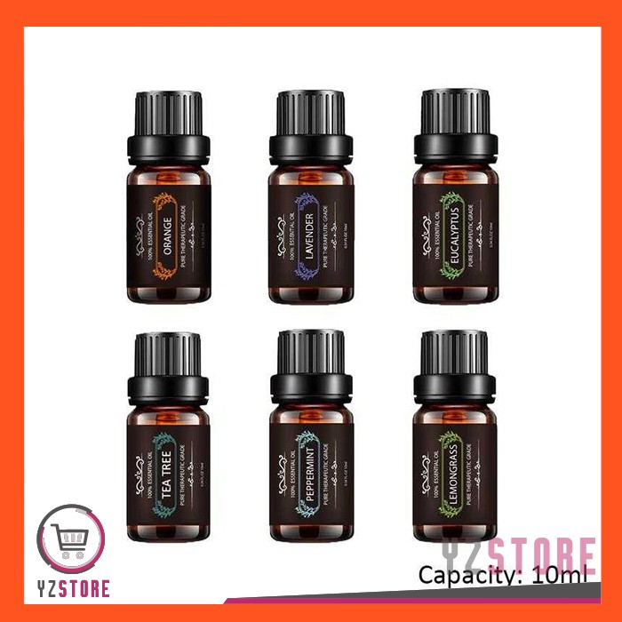 Essential Oil Aroma Terapi Aromatherapy Pengharum Ruangan Pure Diffuser 10ml 6PCS YZ76