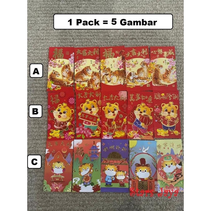 

*$*$*$*$] Angpao Panjang Imlek Terbaru Mix, Angpau Imlek Lucu, Angpau Import