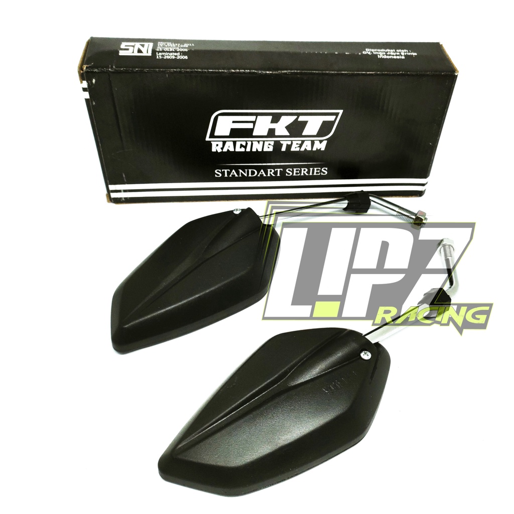 KACA SPION JUPITER MODEL STANDAR TANGKAI TANGGUNG WARNA HITAM / CROME DRAT 14 YAMAHA