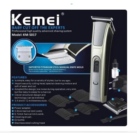 KEMEI 5017H GRAFFITI Alat Cukur Rambut Kumis Jenggot Elektrik KM5017H ORIGINAL