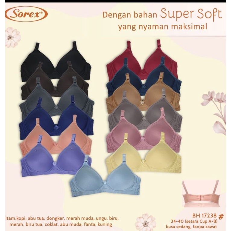 Bh bra Sorex 17238 super soft murah Cup A