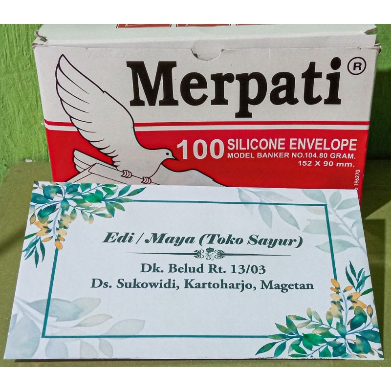 

Amplop Custom Kondangan Estetik