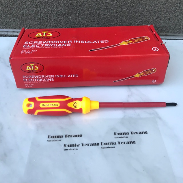 Obeng Electric ATS 6in (+) Obeng Listrik 6 Plus Electric Screwdriver