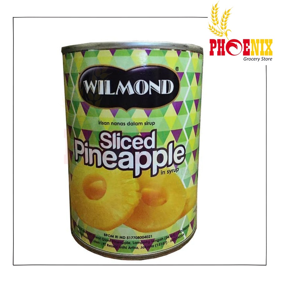 

Wilmond Sliced Pineapple In Syrup Canned Buah nanas Kaleng 567gr