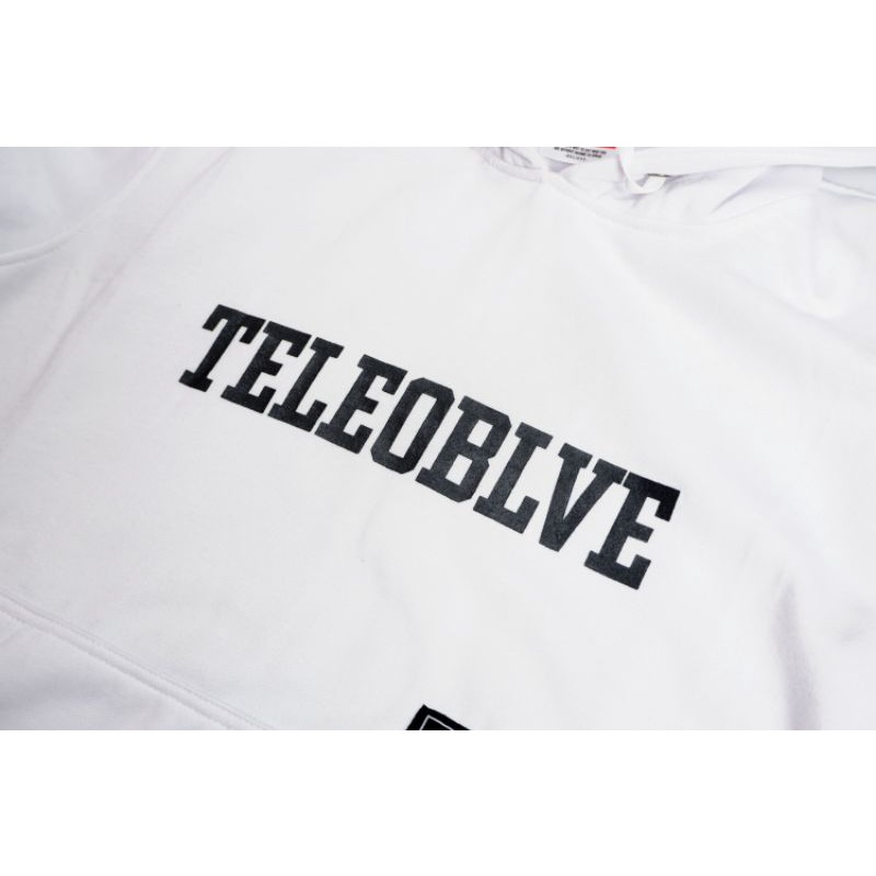 TELEO BELIEVE HOODIE AUSTIN WHITE BLACK