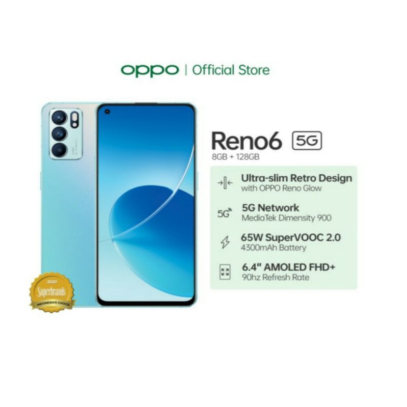 OPPO RENO 6 RAM 8/128 GB | RENO 7 4G 8/256 | RENO 6 5G 8/128 |  Reno 8 | Reno 7 | A77s GARANSI RESMI OPPO INDONESIA