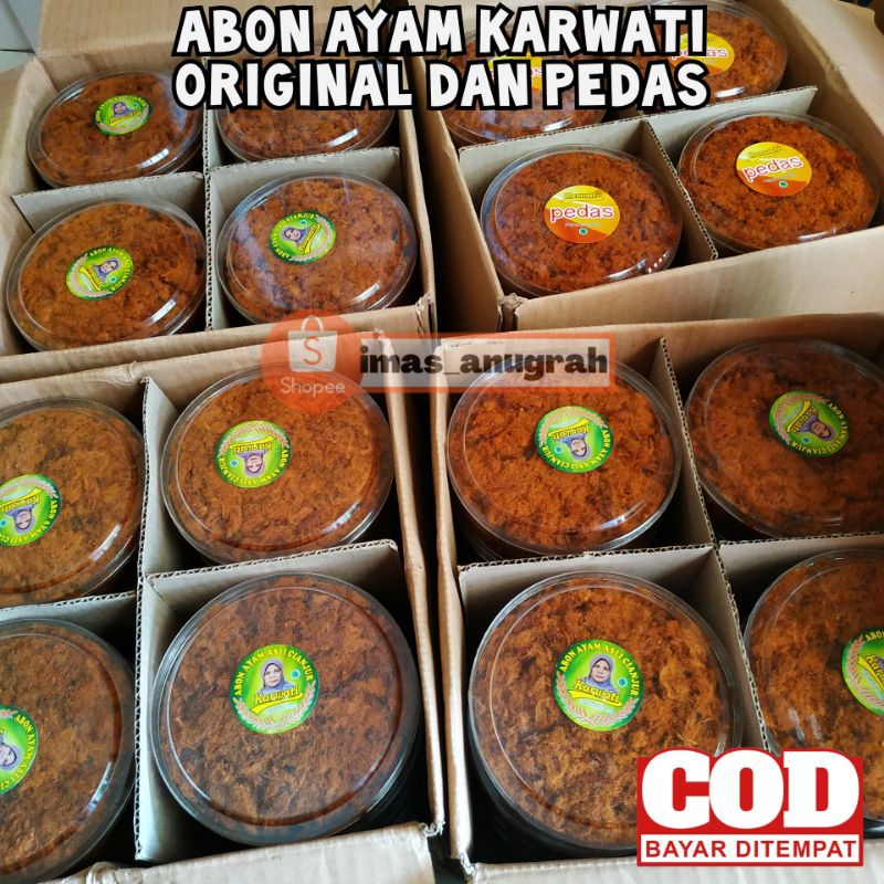 

ABON AYAM KARWATI KHAS CIANJUR ORI/ PEDAS