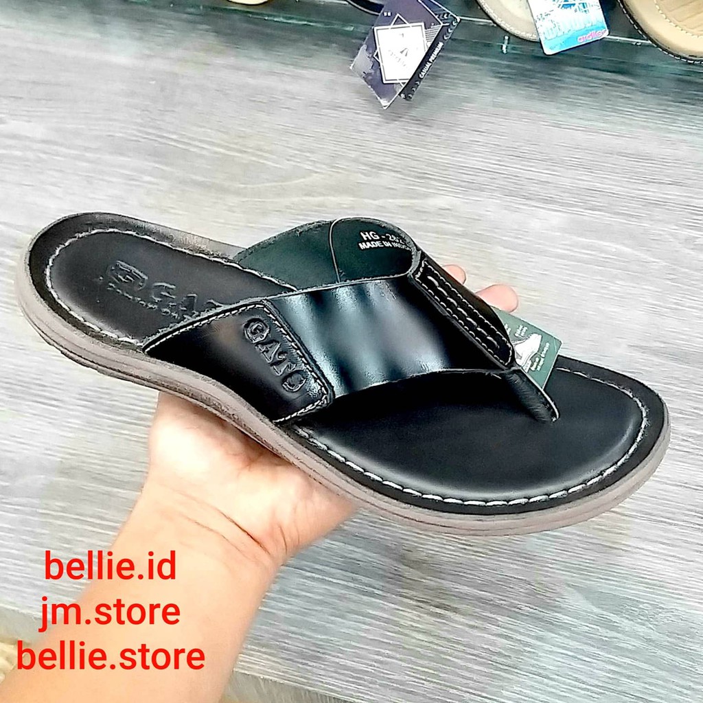 (COD)sandal kulit asli pria terlaris gats/sandal kasual gats original di jamin 100% asli kulit