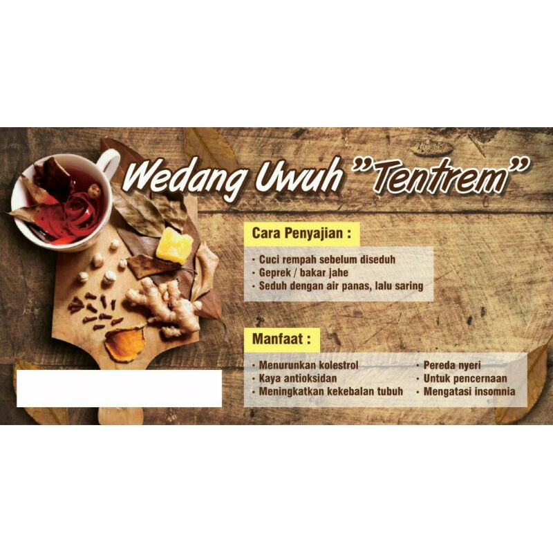 

Wedang Uwuh Gula Batu Tentrem