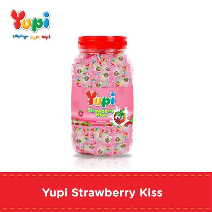 

Dijual Yupi Strawberry Kiss Jar 300 gr Spesial