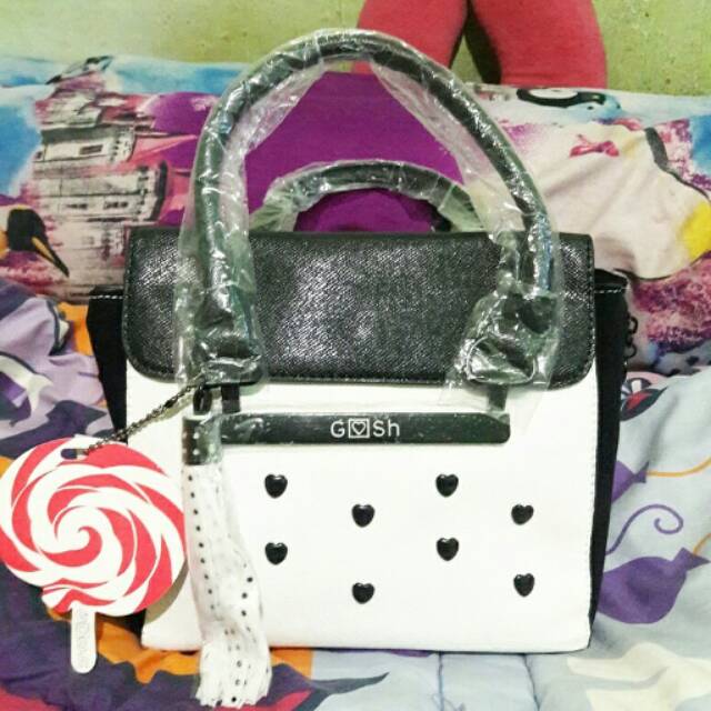 Ready Tas Gosh Love Hitam Putih