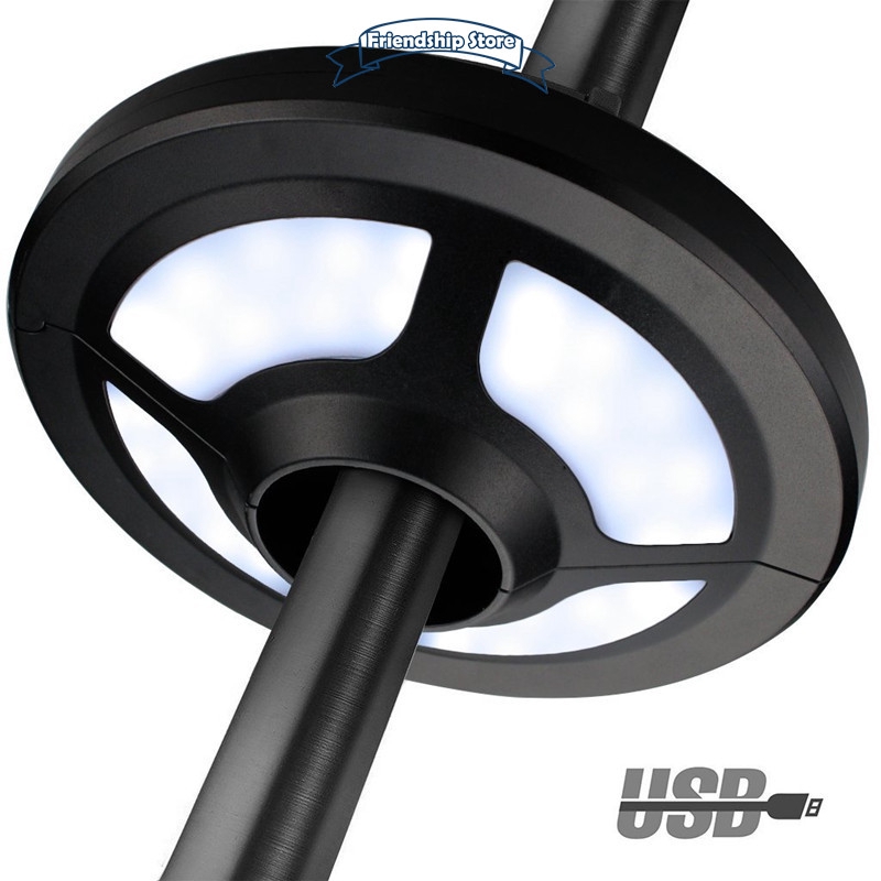 Fs Led Solar Umbrella Lights Outdoor Patio Umbrella Lamp For Camping Tent Vacation Support Usb Charging Shopee Indonesia
