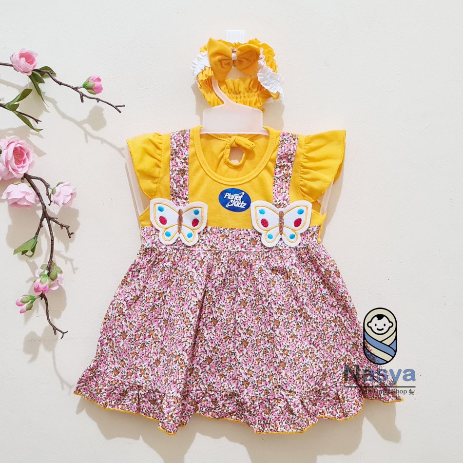 [ PROMO 7.7 ] [P-030] Dress Bayi / Dress Anak Perempuan Usia 0-6 Bulan -  Planet Kids (Planet Kid)