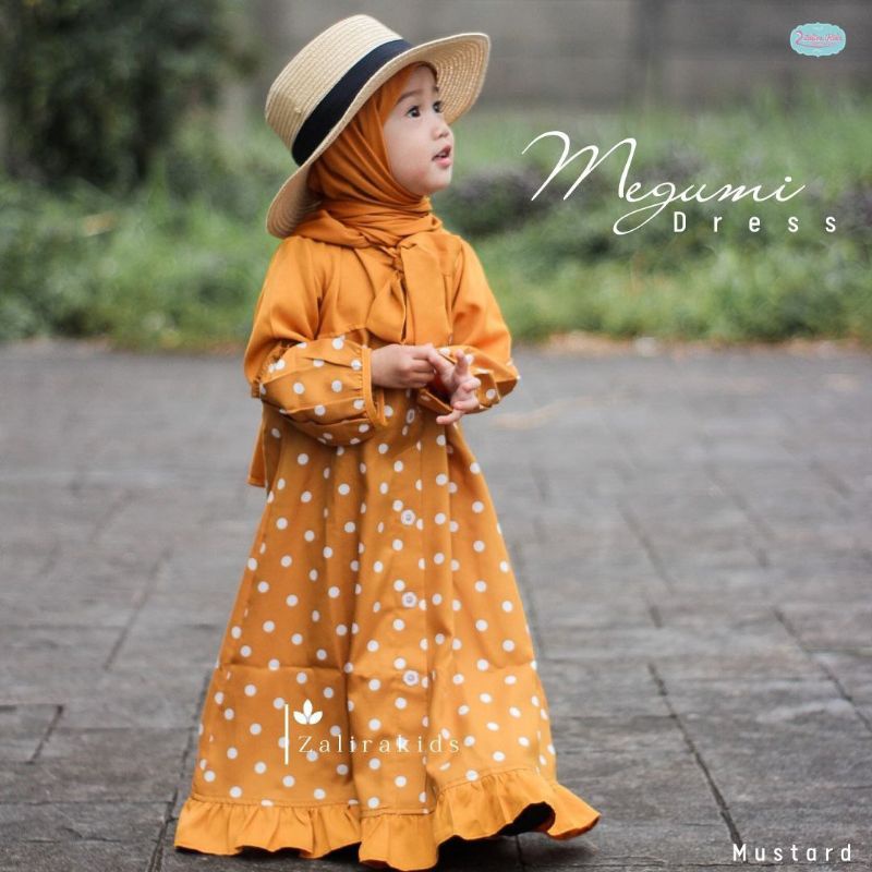 Dress anak kekinian | Gamis model terbaru | Megumi dress by Zalira kids