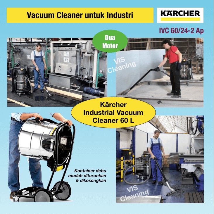 Industrial Vacuum Cleaner Karcher IVC 60/24-2 Ap (60 Liter)