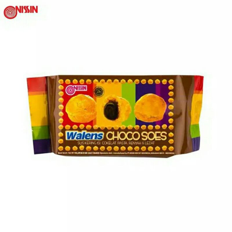 

Nissin Wallens Choco Soes 100 gr - Biskuit Sus Coklat