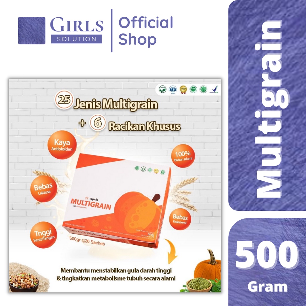 Mganik Multigrain 500gr - Isi 20 Sachet Superfood Nutrisi Diabetes