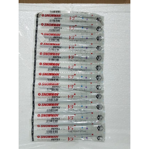 

Refill/Isi Bolpoin Snowman V5 Hitam