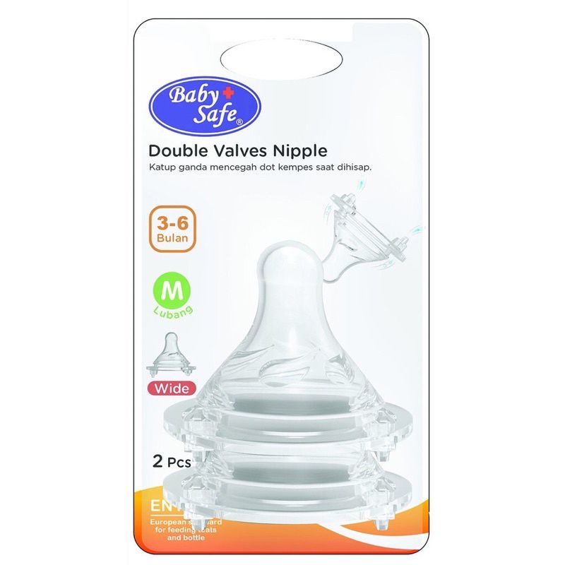 Botol Susu Baby Safe Milk Flow DOT Double Valves Natural BPA Free 250Ml WN02P