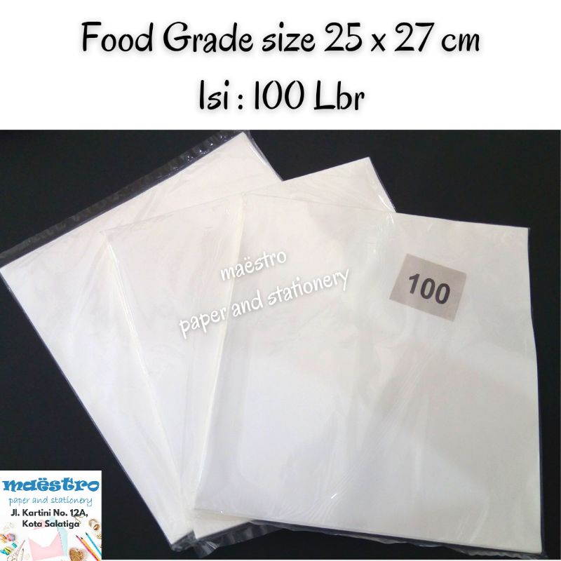 

Kertas Bungkus Nasi KFC / MG PE / Food Grade / Bungkus Burger