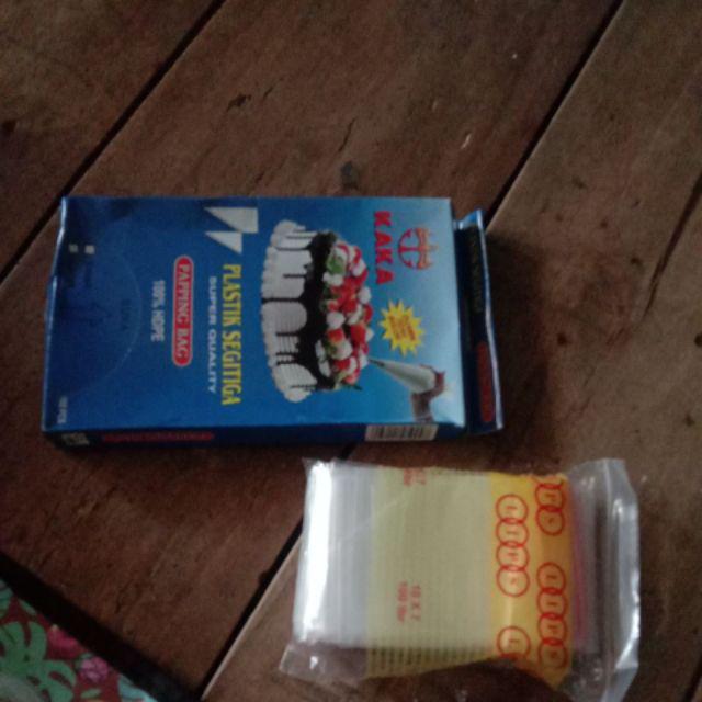 Isi 100 Pcs Plastik Segitiga Papping Bag/plastik Kue/plastik Ultah