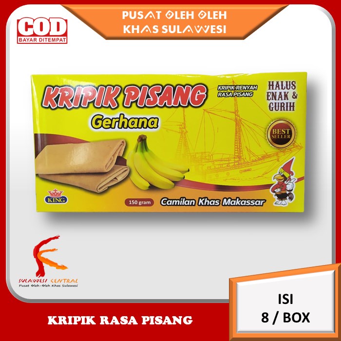 

KING GERHANA Kripik Rasa Pisang khas Sulawesi 150 gr