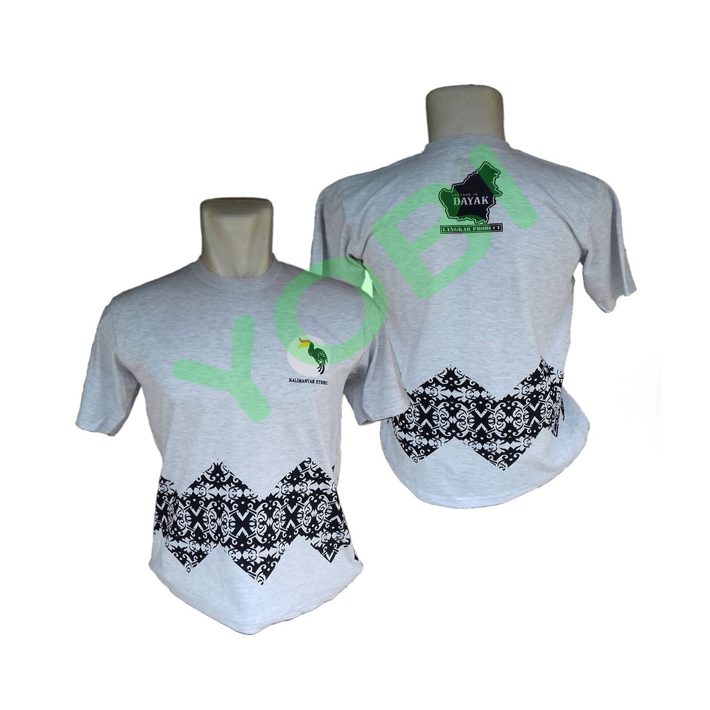 KAOS DAYAK MOTIF SASIRANGAN