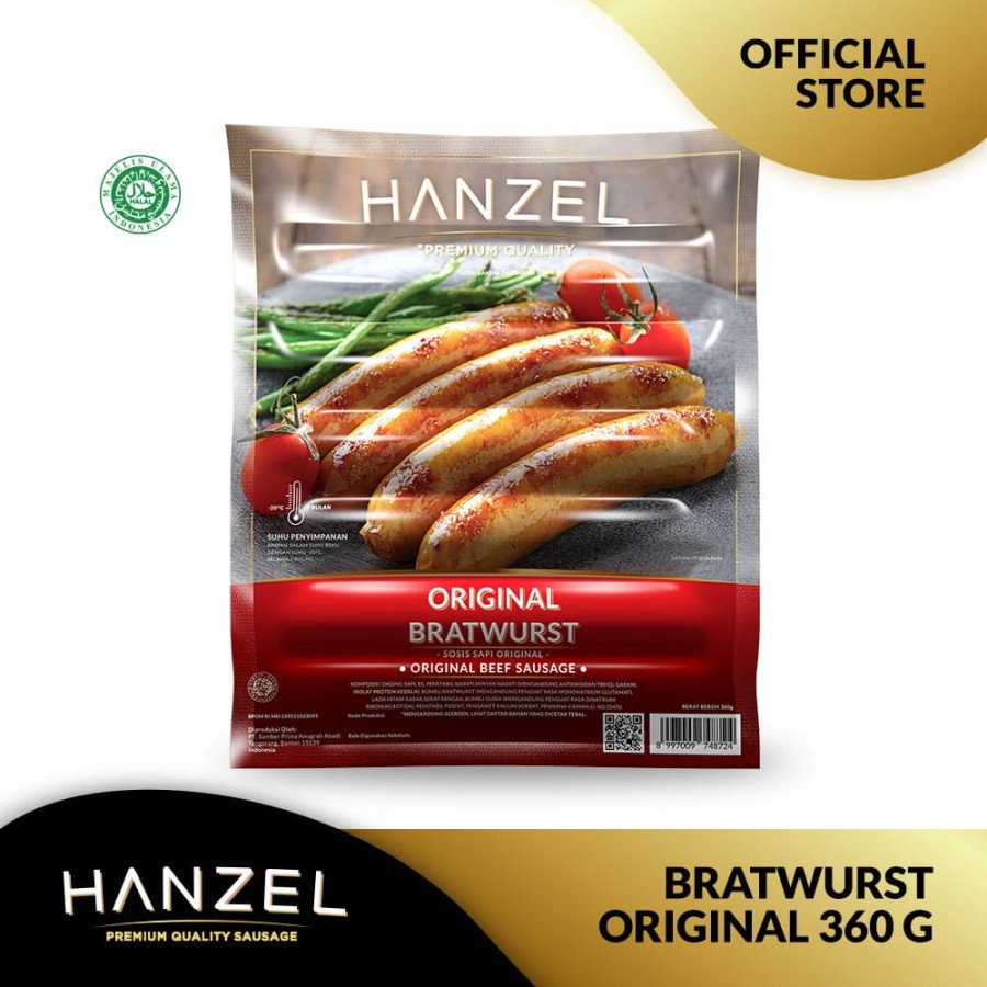 

Sosis Hanzel Bratwurst Original 360gr