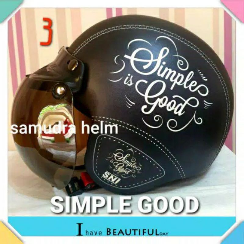 Helm bogo wanita Helm bogo untuk dewasa Helm kulit