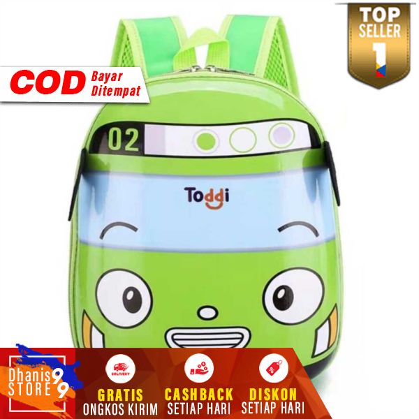 Tas Ransel Sekolah Anak Backpack Model Bus Tayo Bagpack Karakter Bis Tayo Bacpack Bag Kids Sekolah TK PAUD