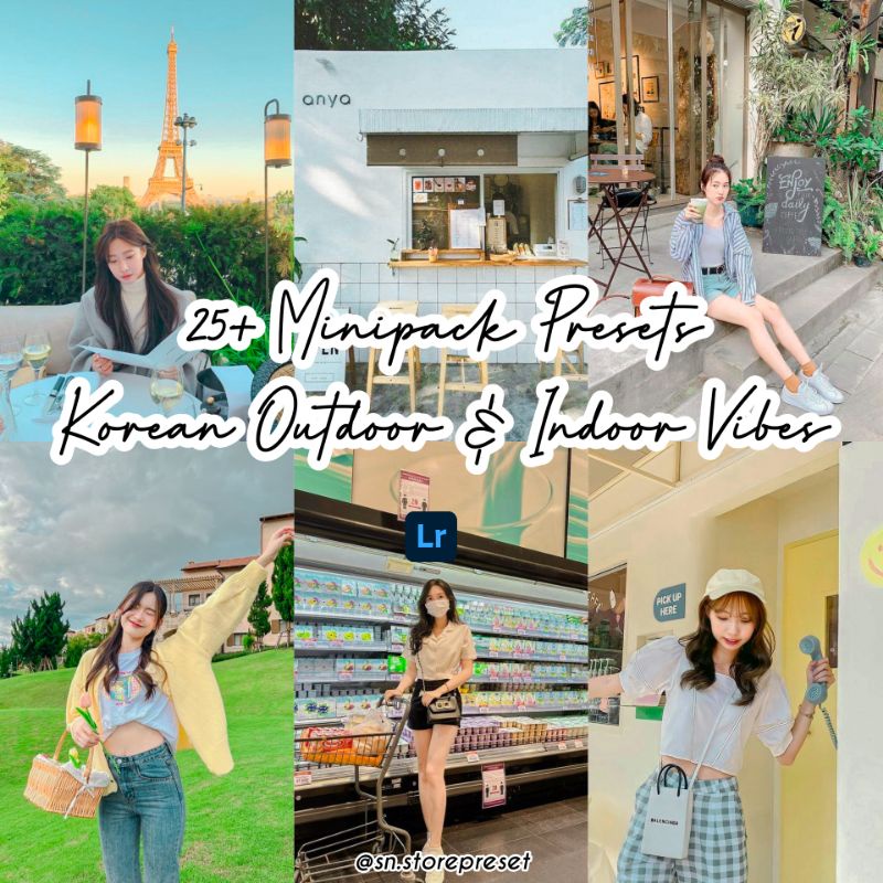 25+ PRESET LIGHTROOM KOREAN OUTDOOR &amp; INDOOR VIBES For IOS &amp; Android